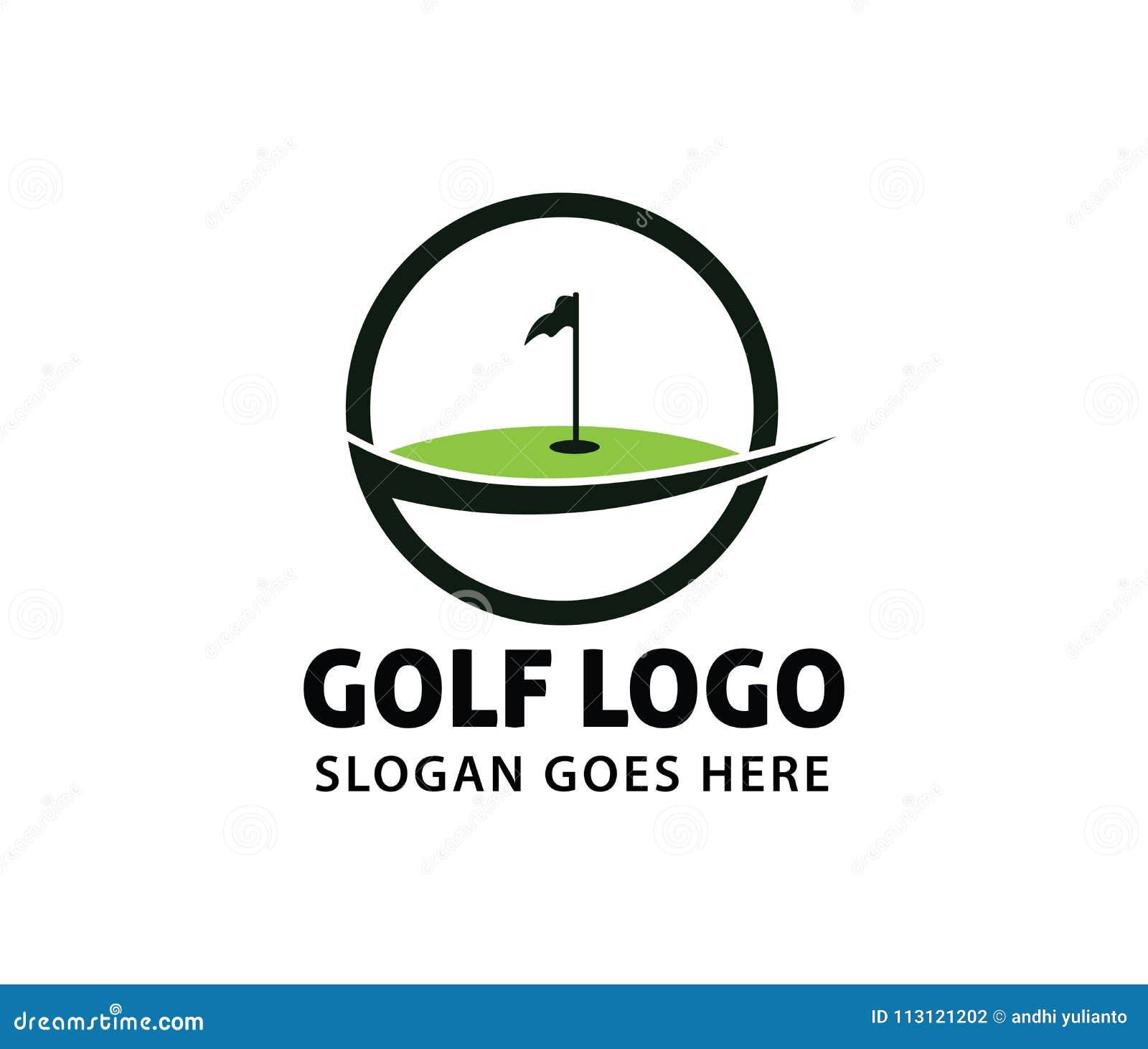 Download Golf Sport Course Field Community Championship League Vector Logo Design Stock Illustration ...