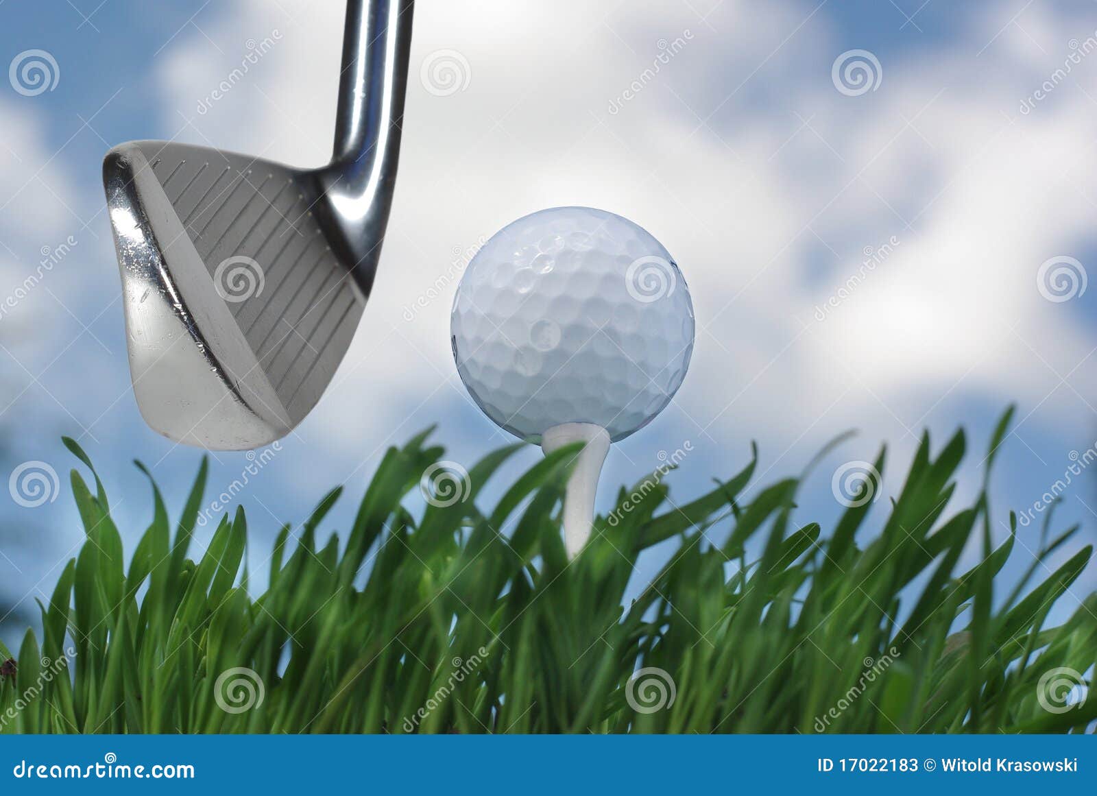 Golf stick and ball stock image. Image of resort, detail 17022183