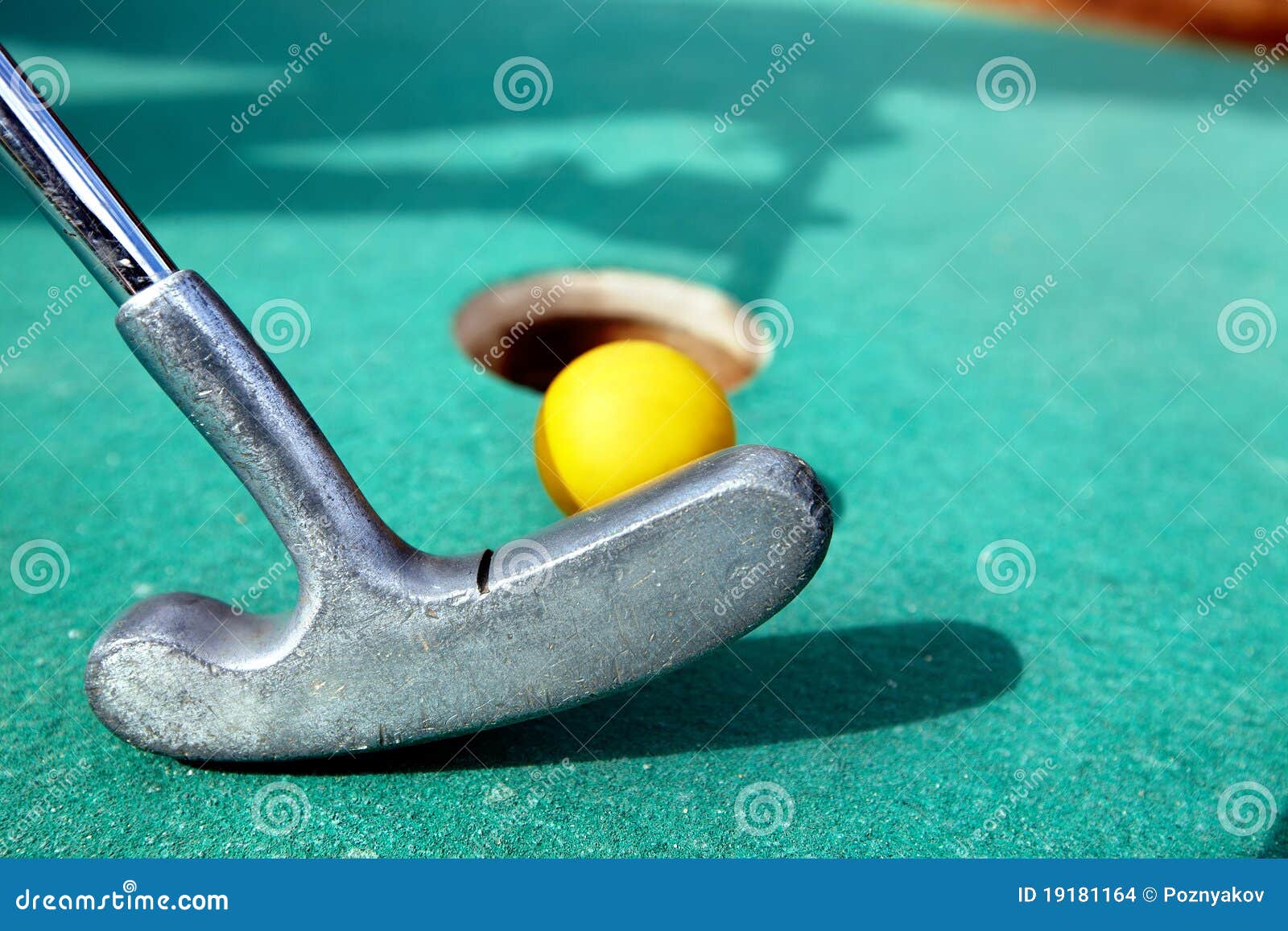 Golf stick and ball. stock photo. Image of golf, sport 19181164