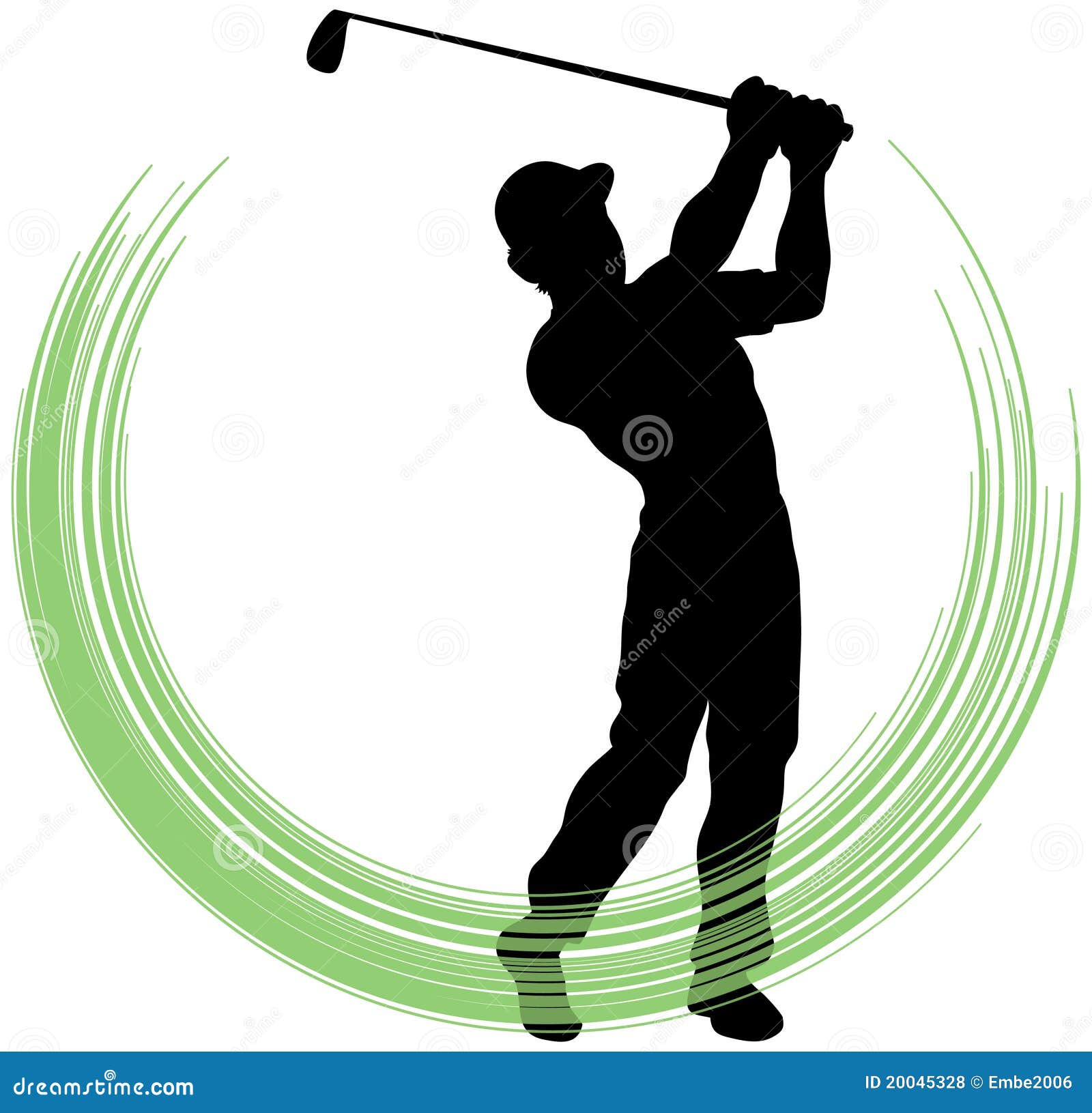 golfer swing clip art