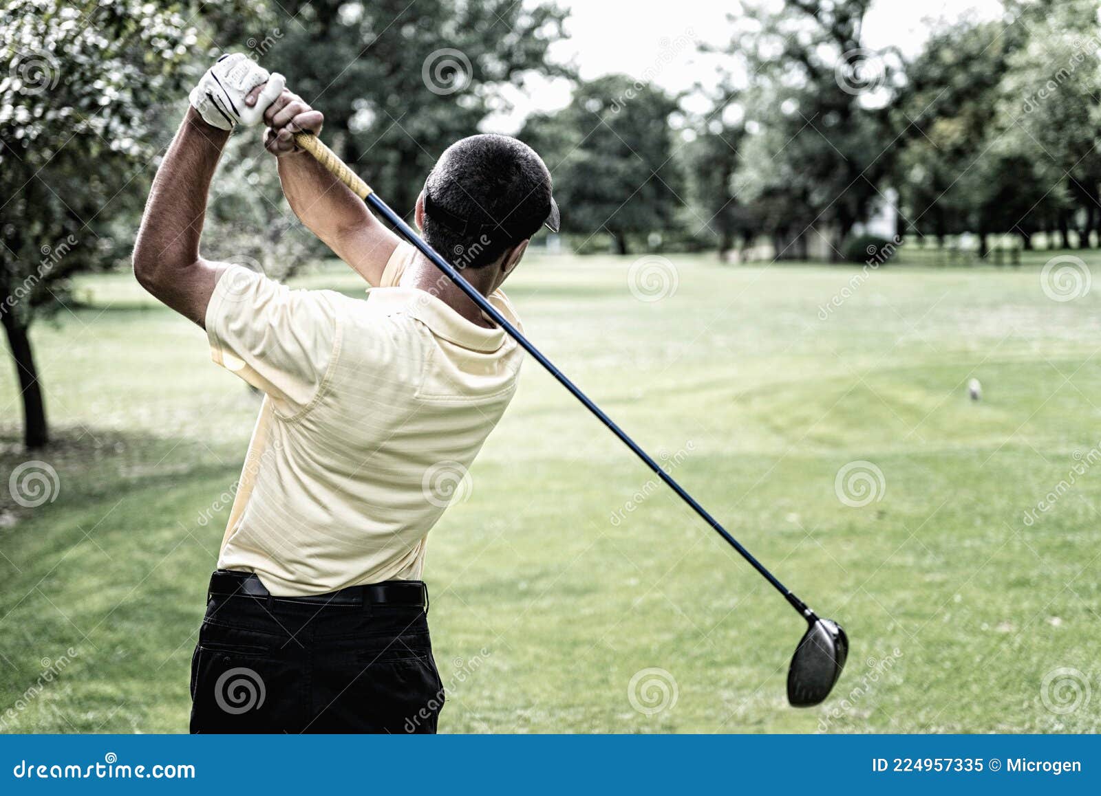 Golf Swing stock image. Image of pursuit, green, sports 224957335