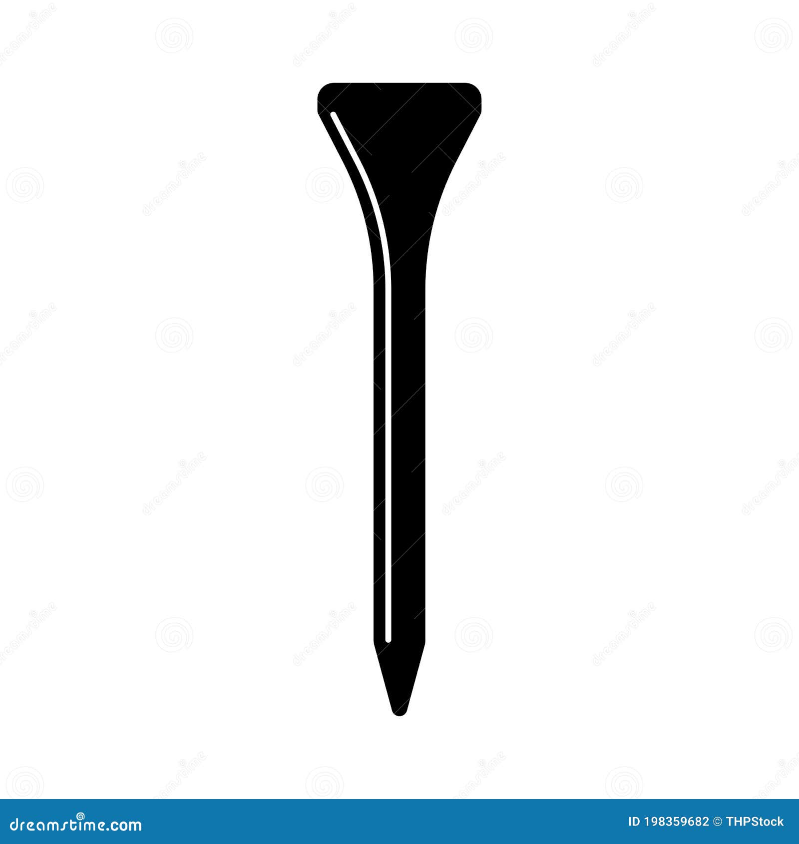 Golf Tee Vector stock vector. Illustration of vector 198359682
