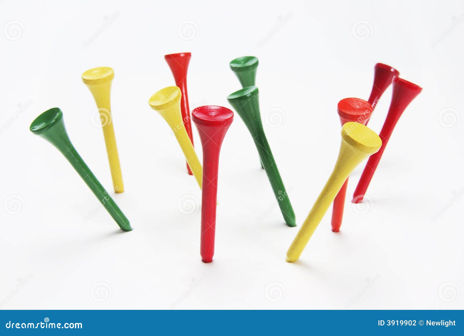 Golf Tees stock photo. Image of golf, practice, activity 3919902