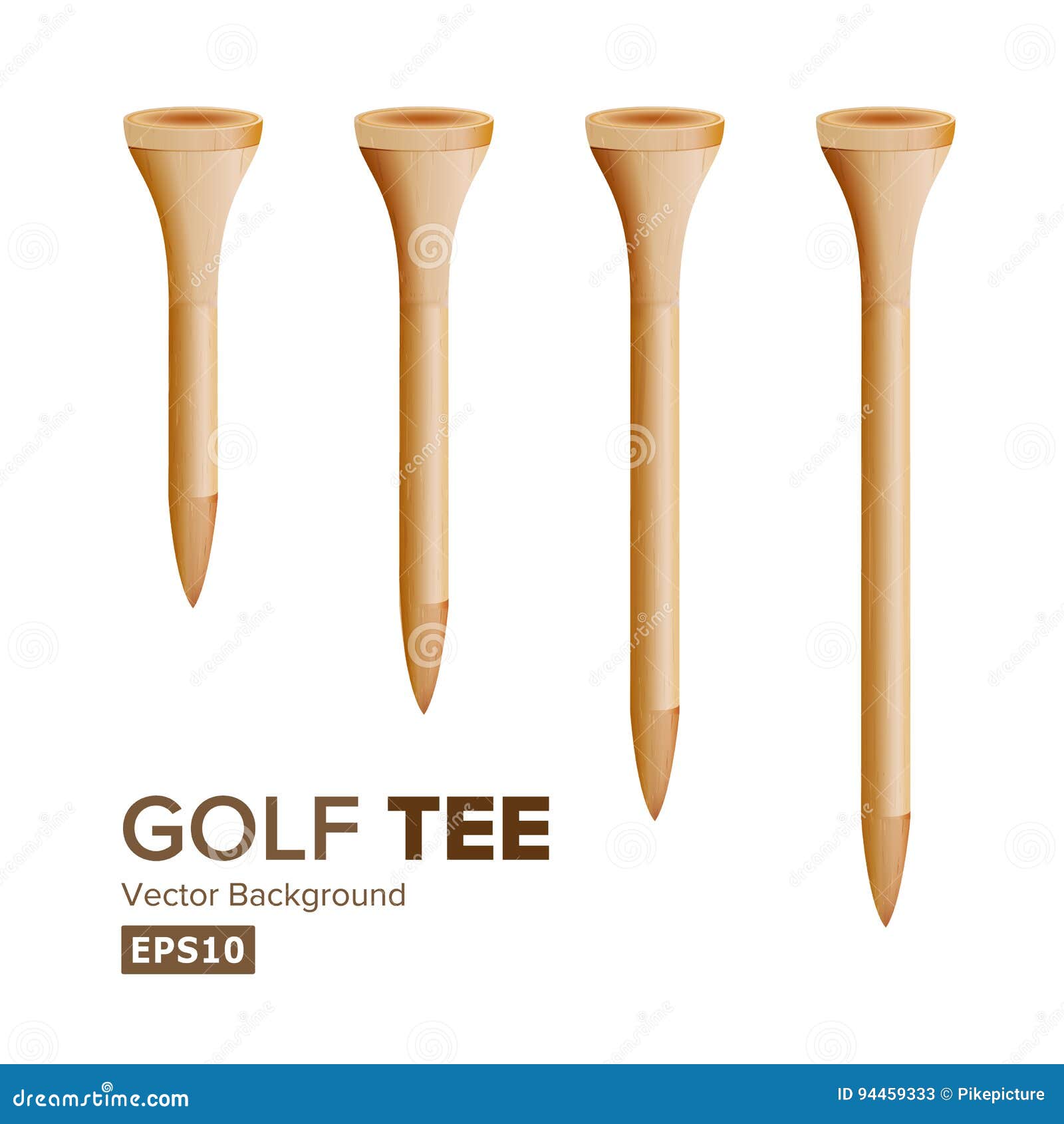 Golf Tees Vector Illustration | CartoonDealer.com #24504798