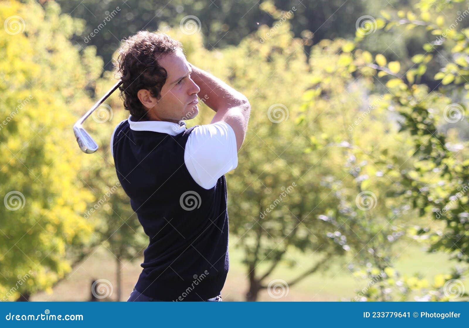 Golfer in Action at Stade Francais Open 2008 in Courson Editorial Photo ...