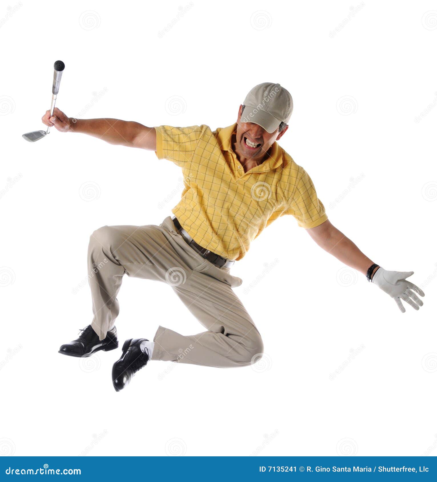 golfer clicking heels