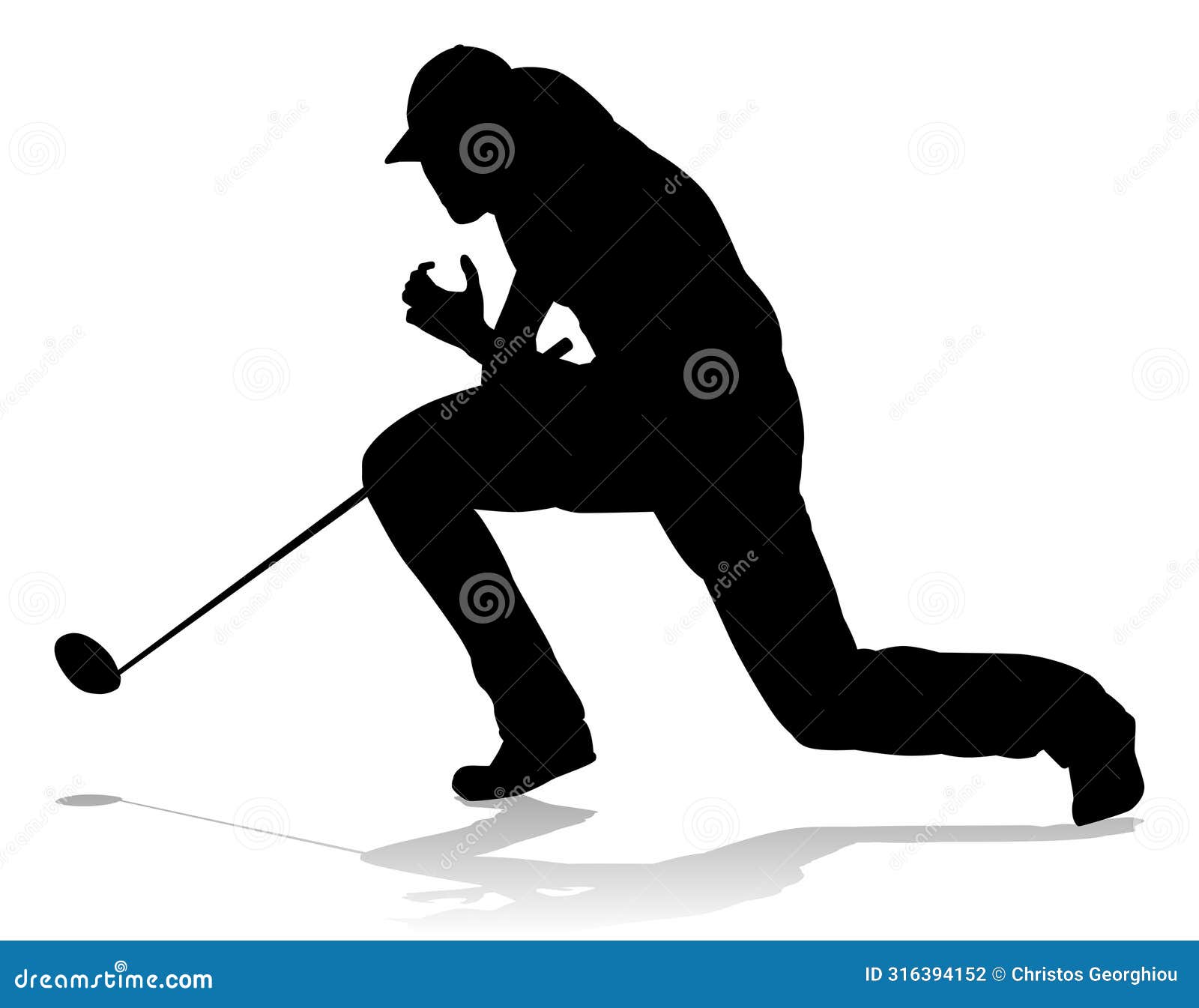 golfer golf sports person silhouette