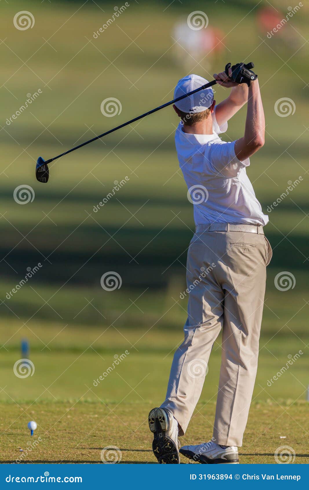 Golf Junior TeeBox Swing Ball Editorial Stock Image Image of teebox