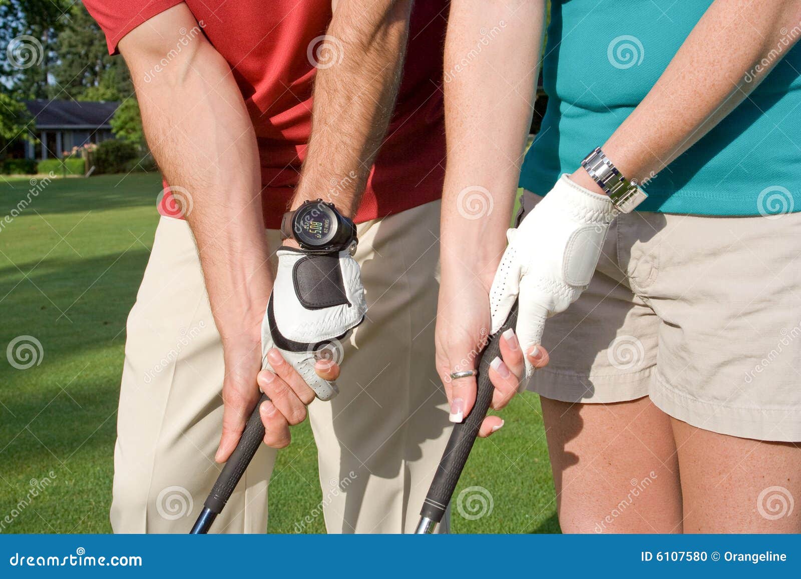 golfers practice grip - horizontal