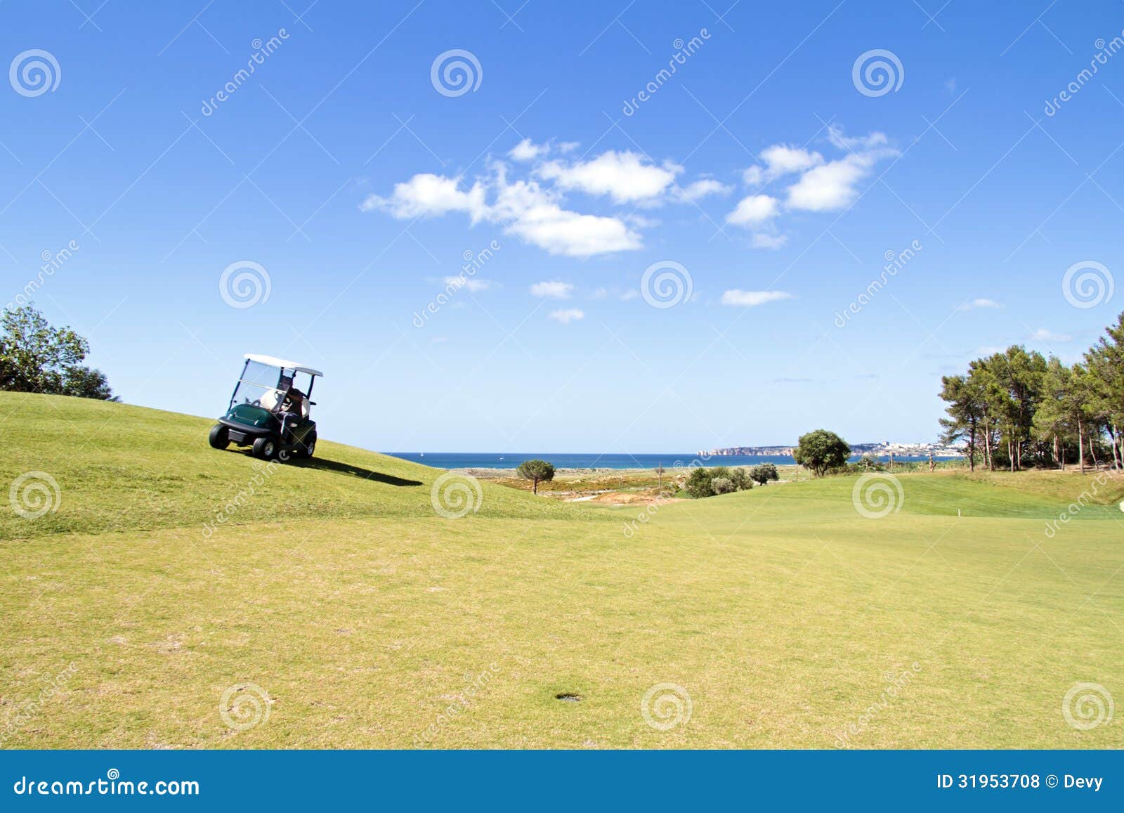 Golfplatz in Portugal. Golfplatz in der Algarve Portugal