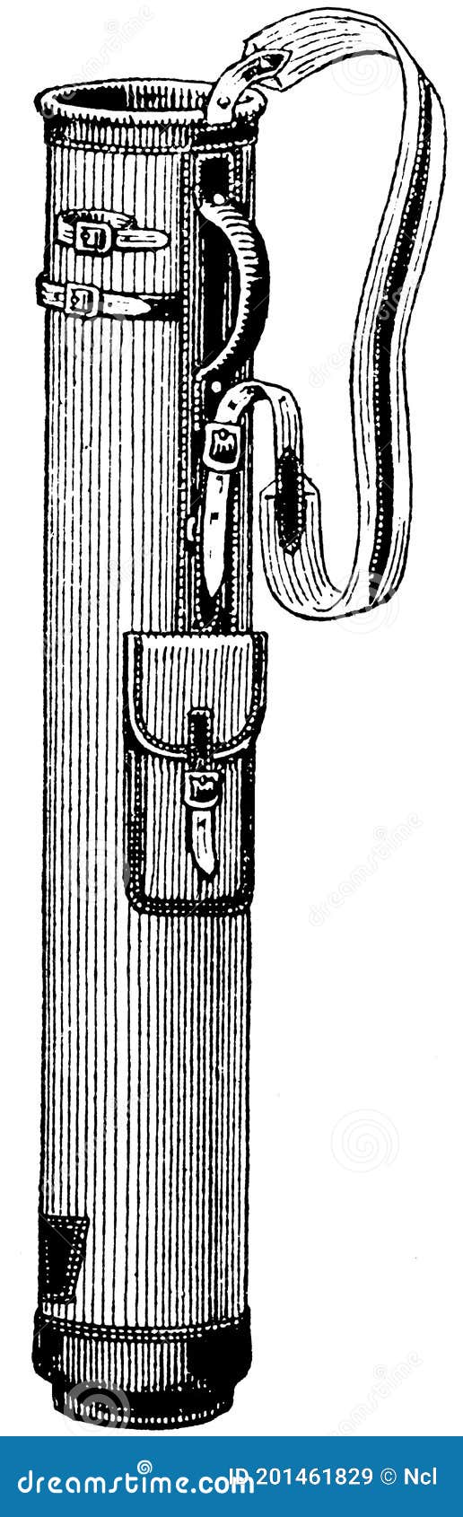 kolf passage droefheid Golftas in antieksport stock illustratie. Illustration of activiteit -  201461829