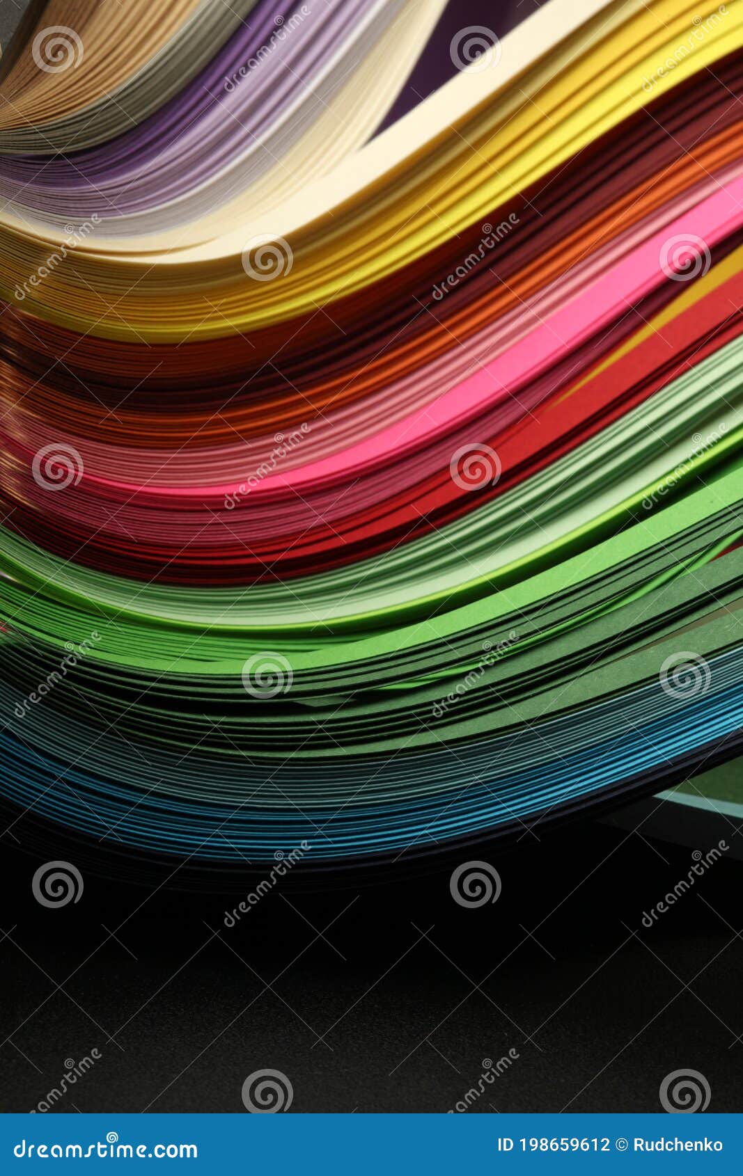golor strip wave paper. abstract texture black vertical background