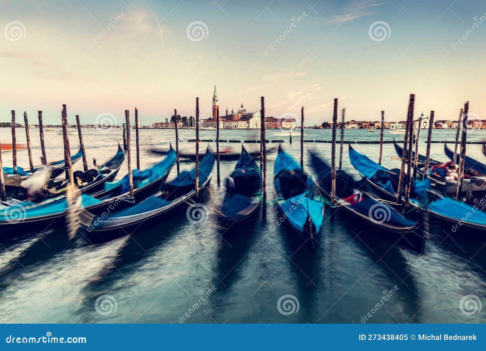 Gondola Jetty in Venice, Italy at Sunset Stock Image Image of venice