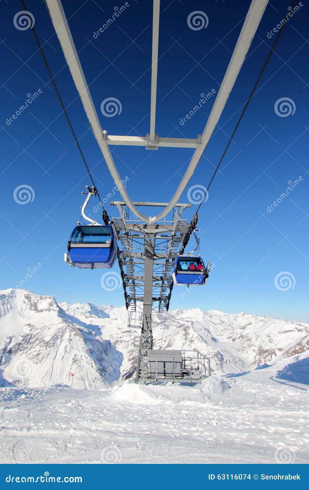 Gondola lift stock photo. Image of lift, holiday, landscape 63116074