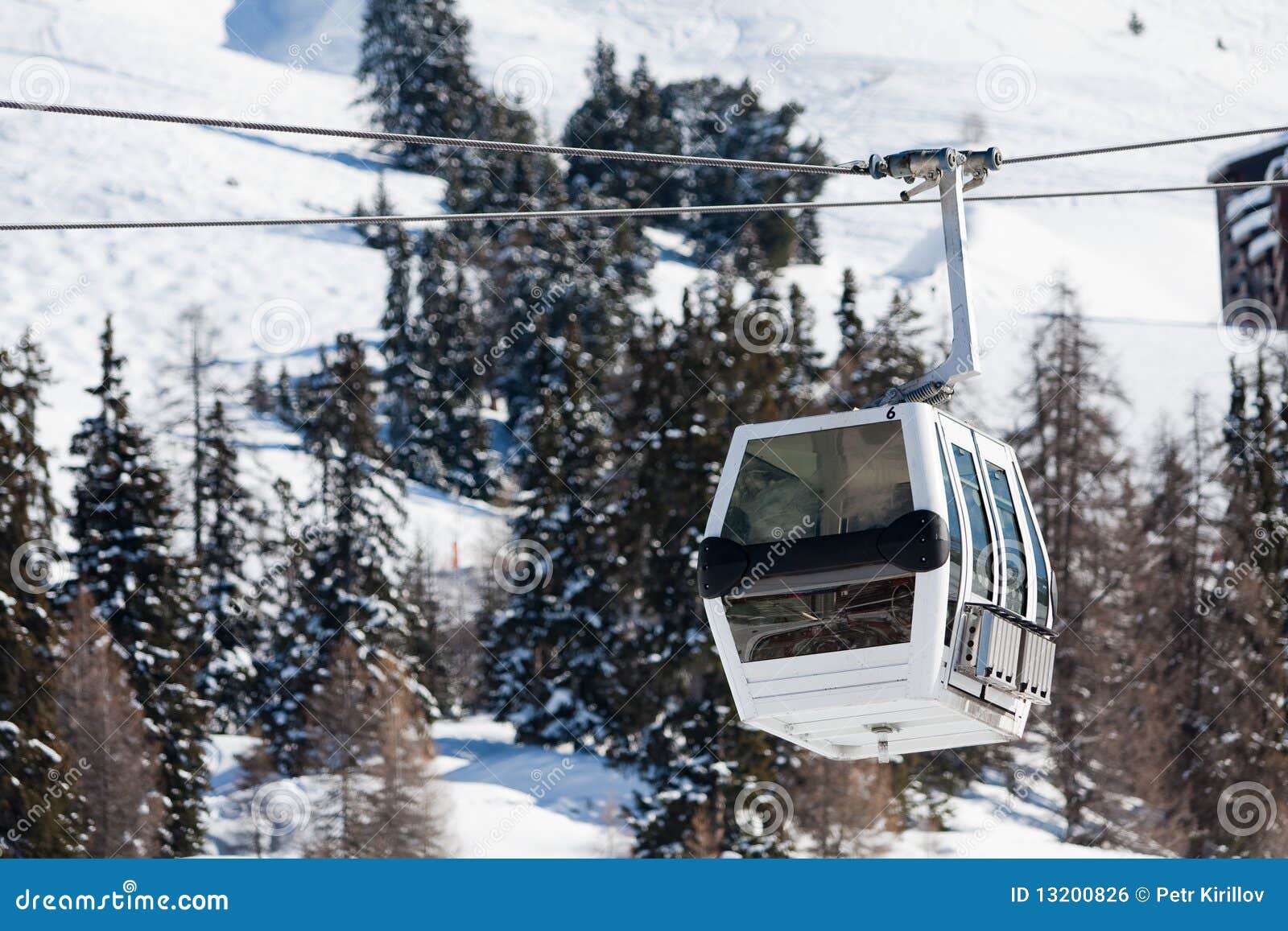 Gondola lift on ski resort stock photo. Image of outdoor 13200826