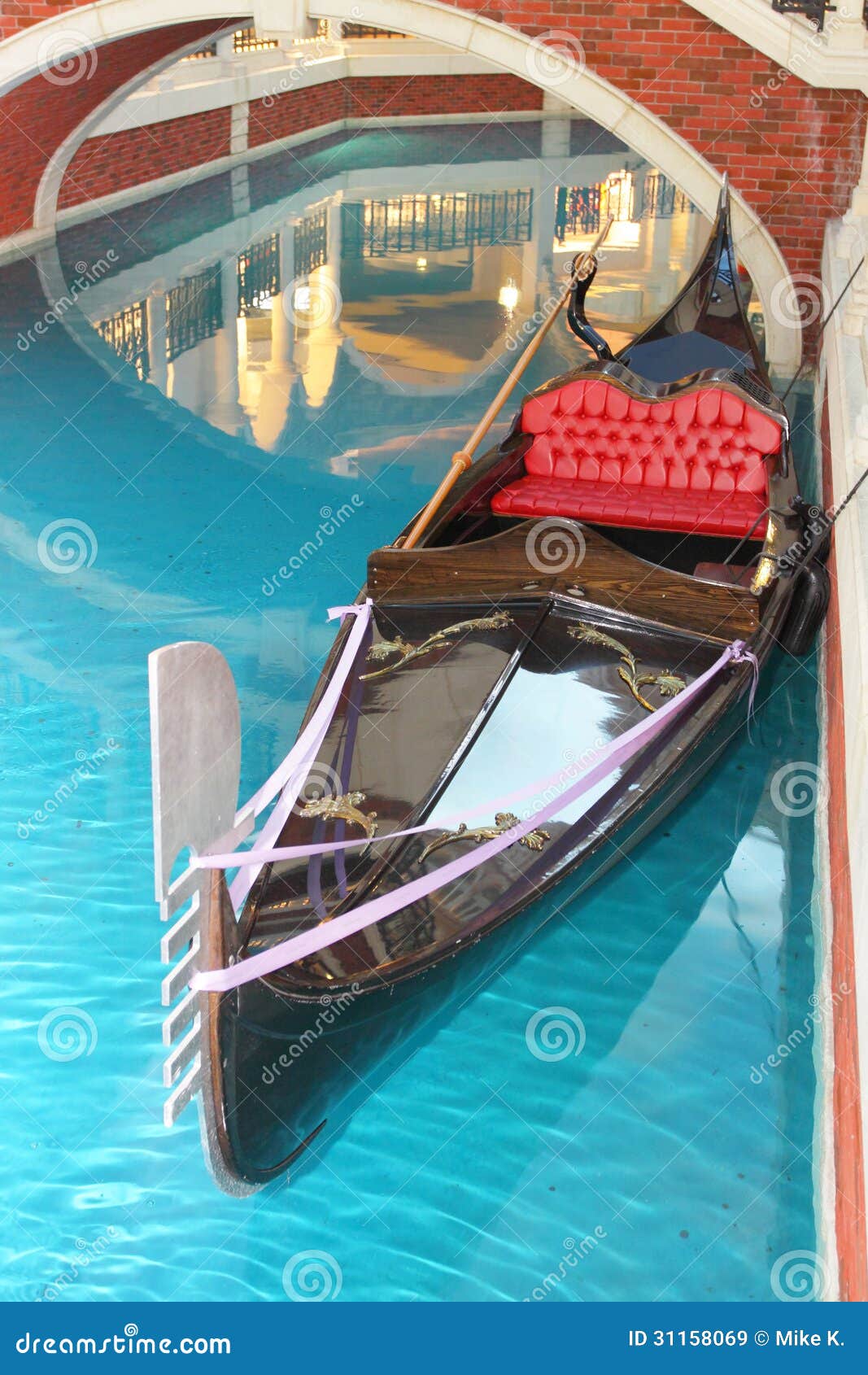 Gondola parked at the Grand Canal Shoppes, Macau