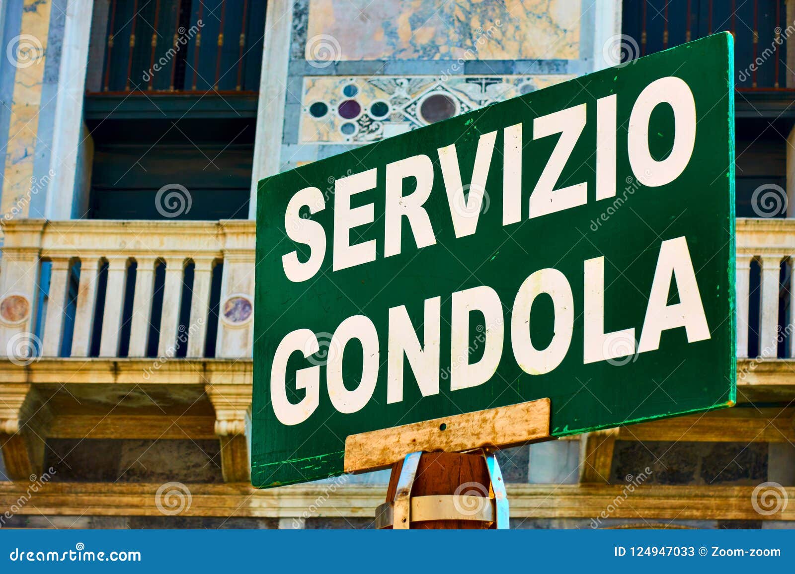 gondola service sign