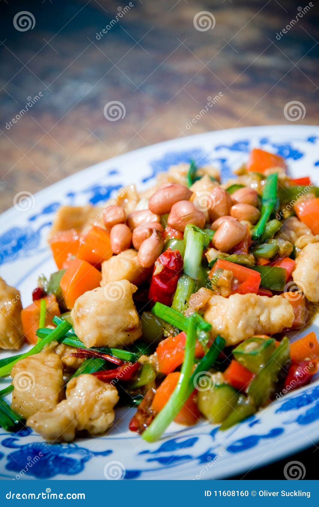 Gong Bao Chicken stock photo. Image of meal, kung, gong 11608160