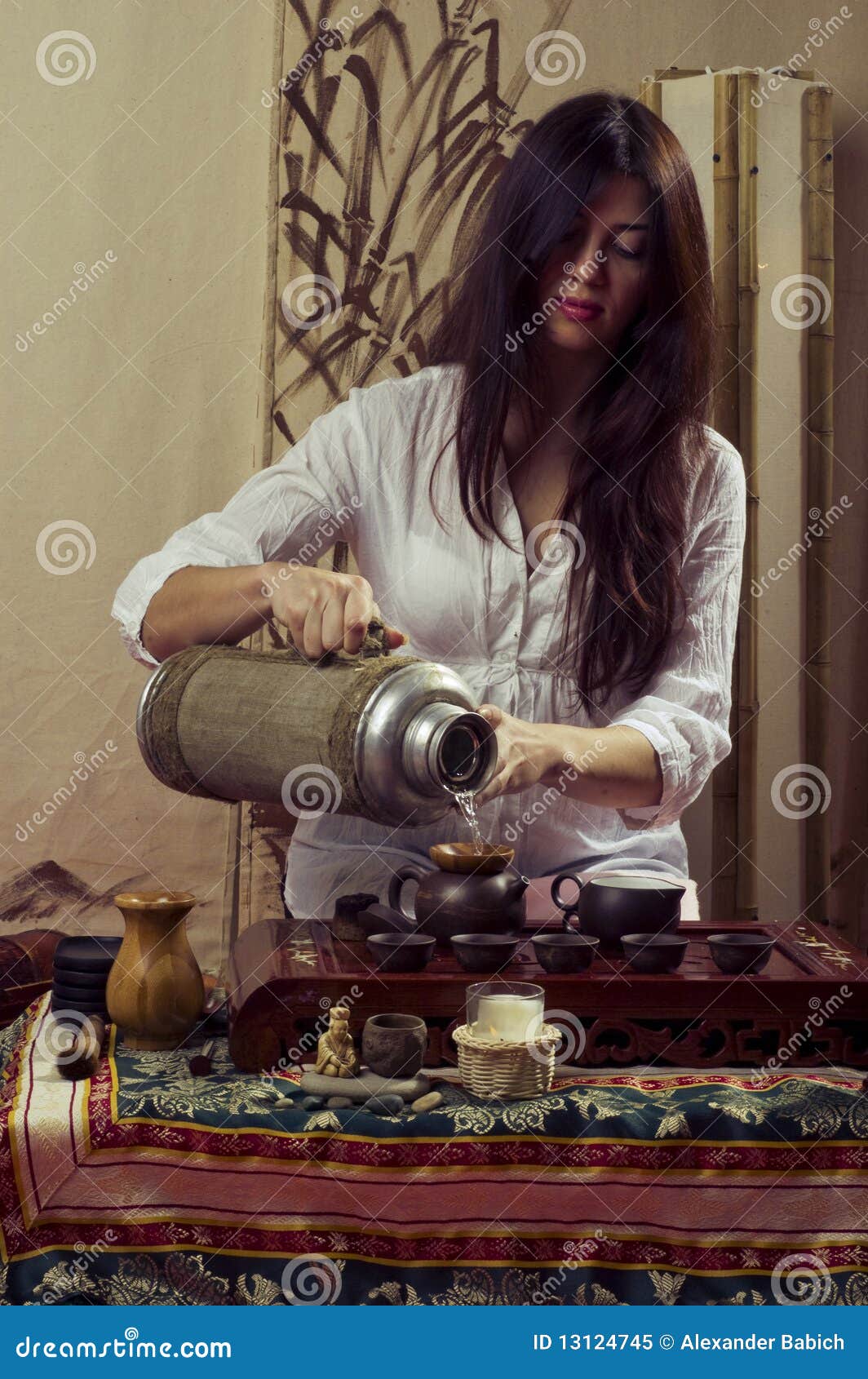 Gongfu tea ceremony stock image. Image of ceremony, dark 13124745
