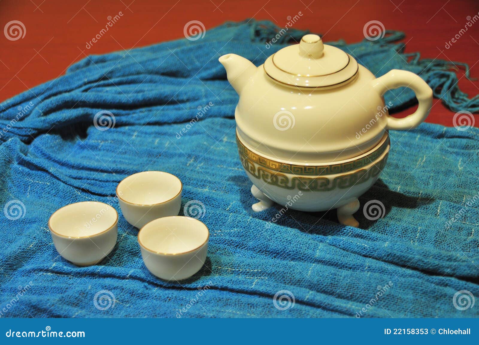 Gongfu teapot stock image. Image of asia, green, asian 22158353