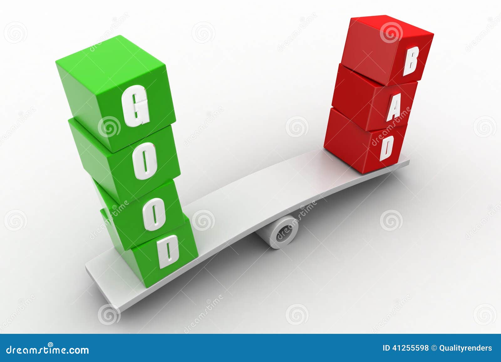 Good and bad stock illustration. Illustration of focus 41255598