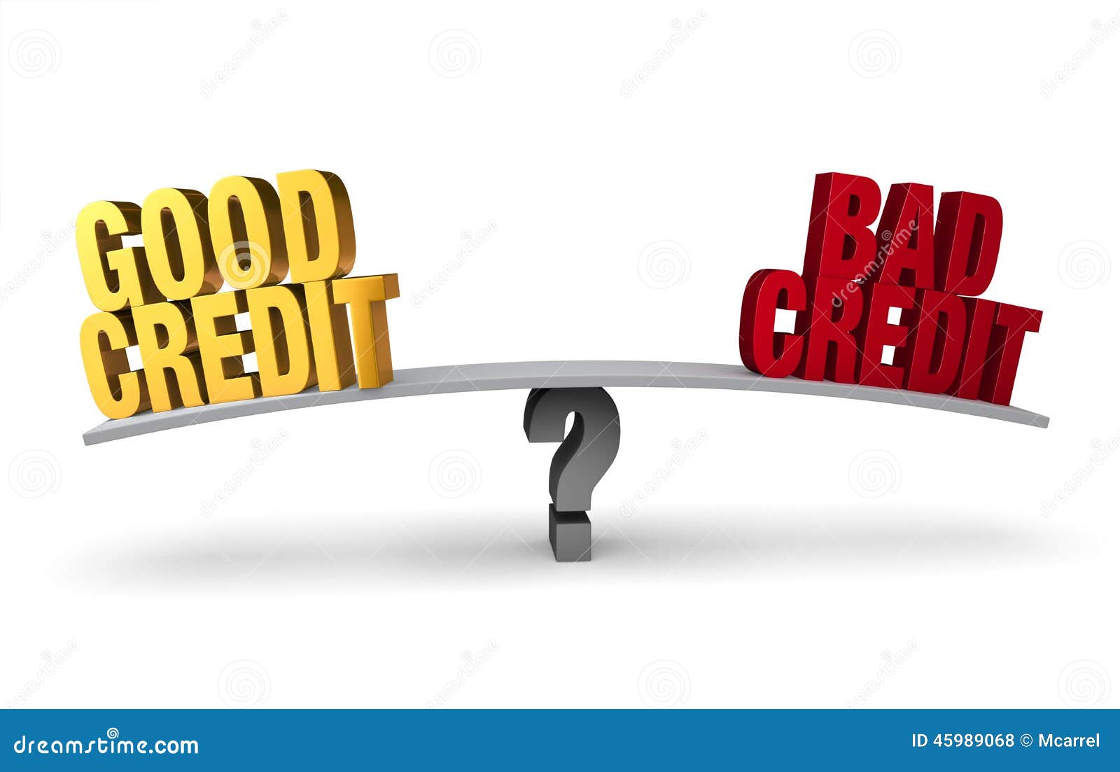 good credit versus bad credit
