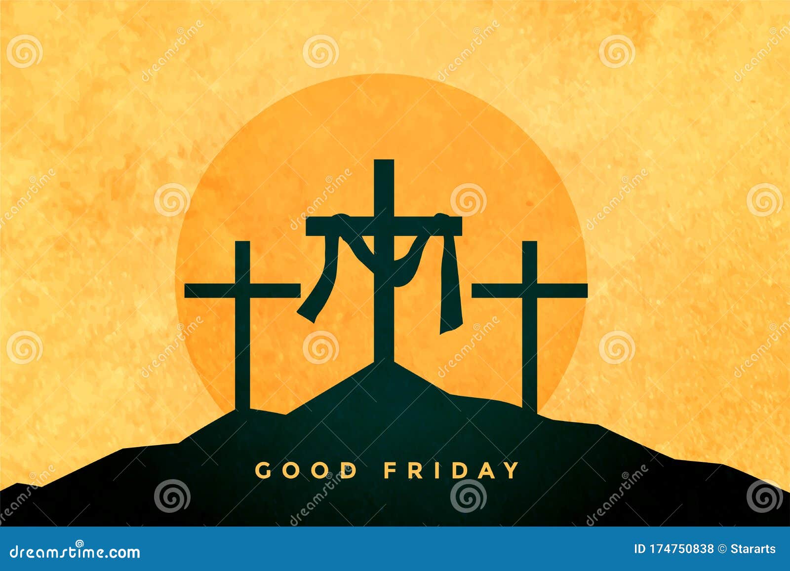 Good Friday or Easter Day Background Design Stock Vector - Illustration of  easter, good: 174750838