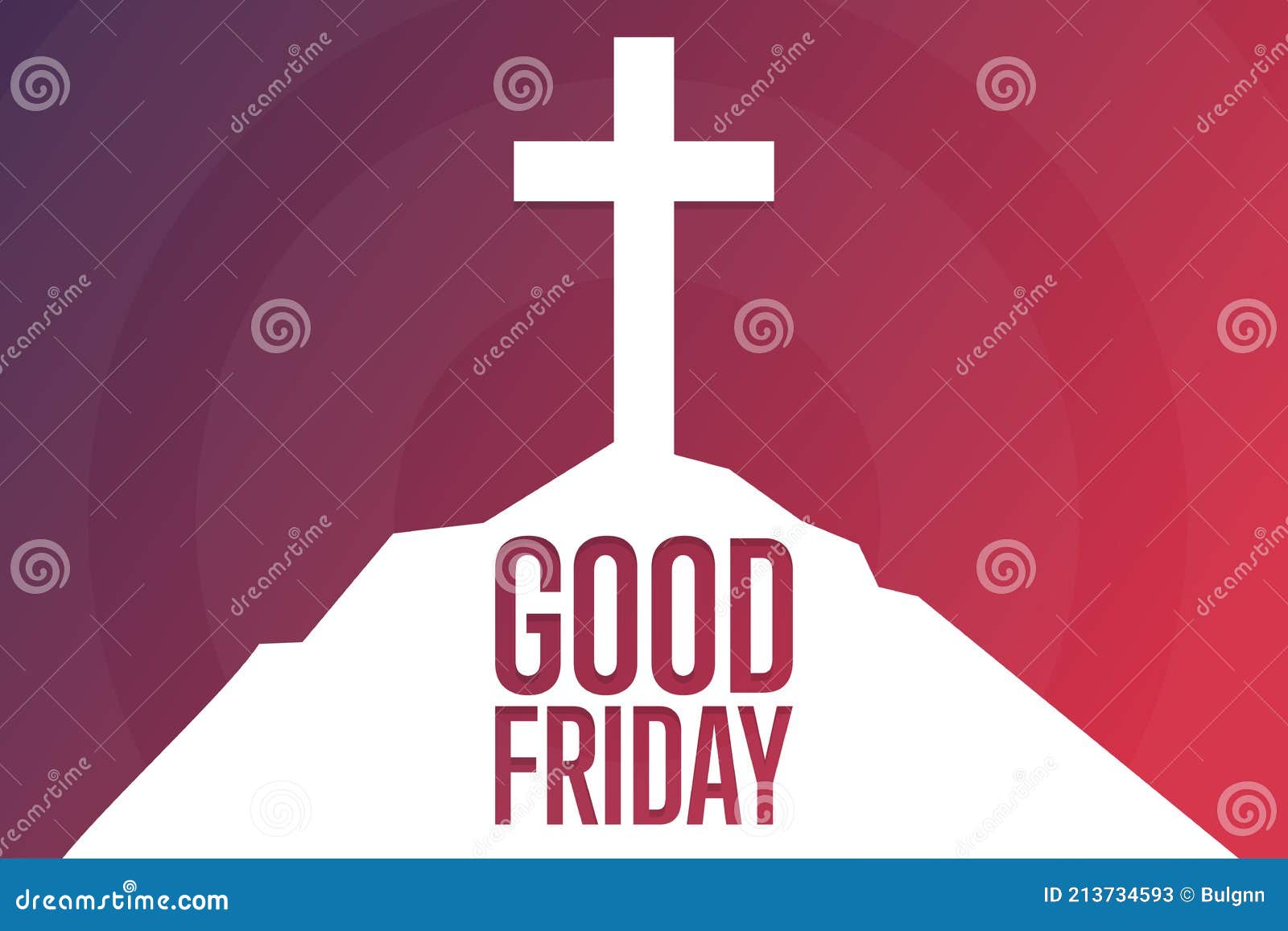 Good Friday. Holiday Concept. Template for Background, Banner, Card, Poster  with Text Inscription Stock Vector - Illustration of spiritual, card:  213734593