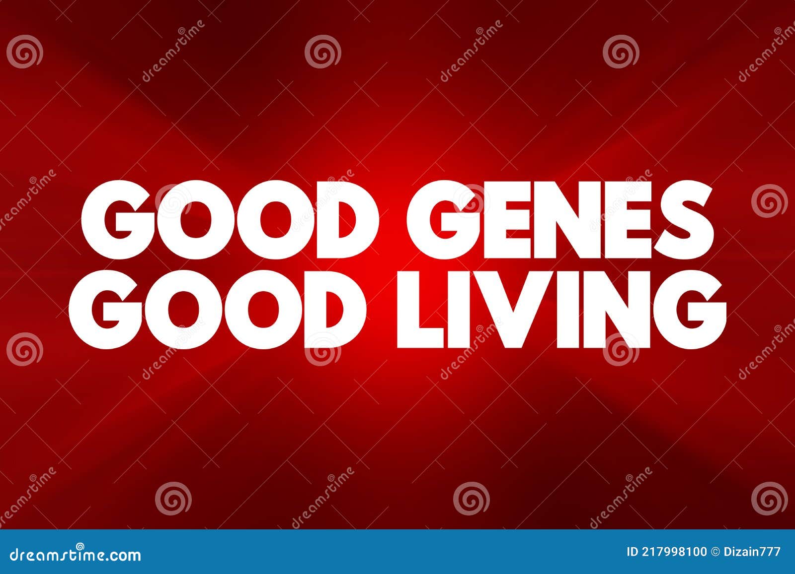 Good Genes Eating Living Long Life Health Venn Diagram 3d Illustration