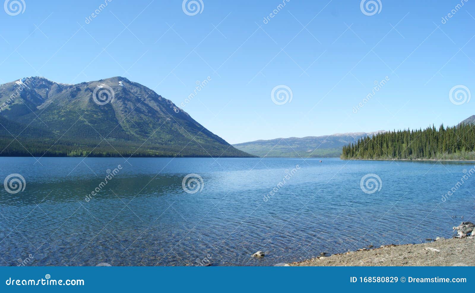 cassiar mountain lake in british columbia canada good hope lake