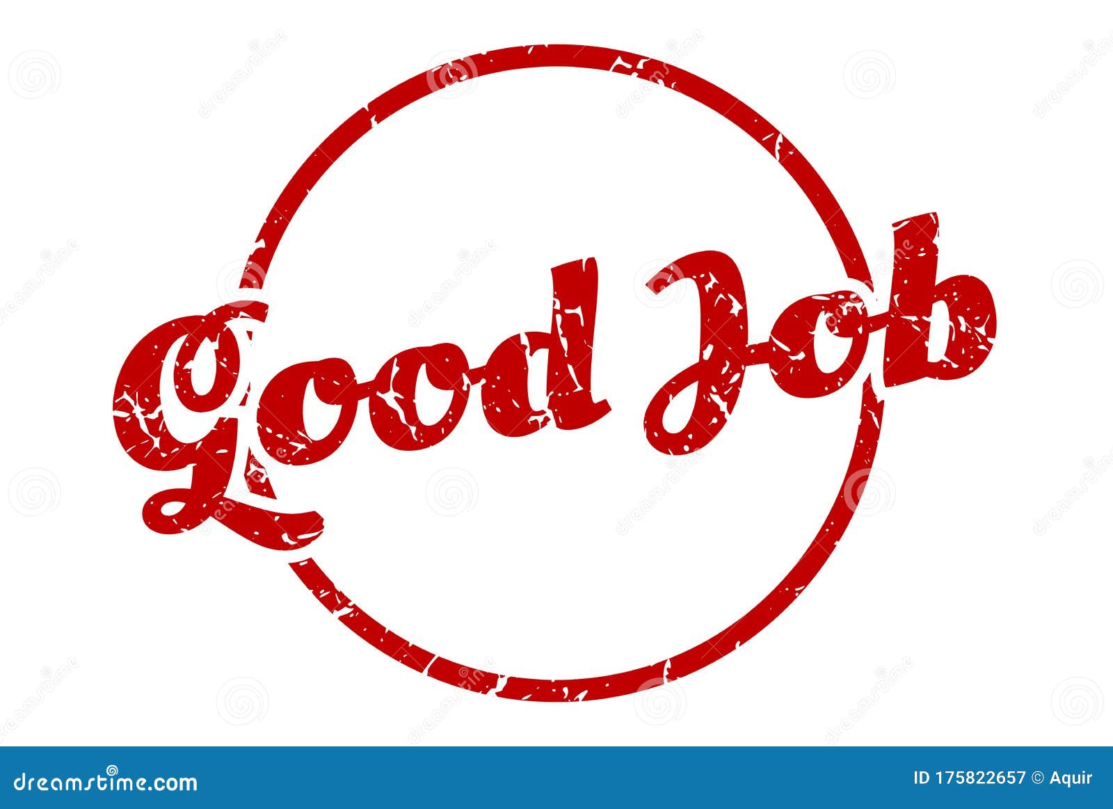 Good Job Sign Good Job Round Vintage Stamp Stock Vector Illustration