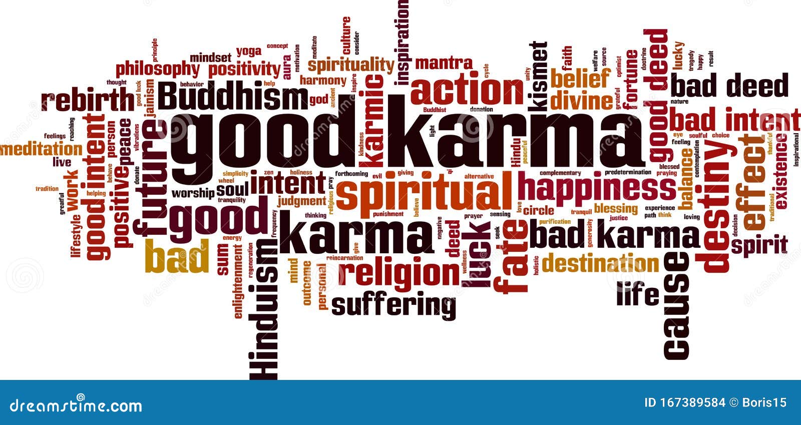 Good karma word cloud stock vector. Illustration of intent 167389584