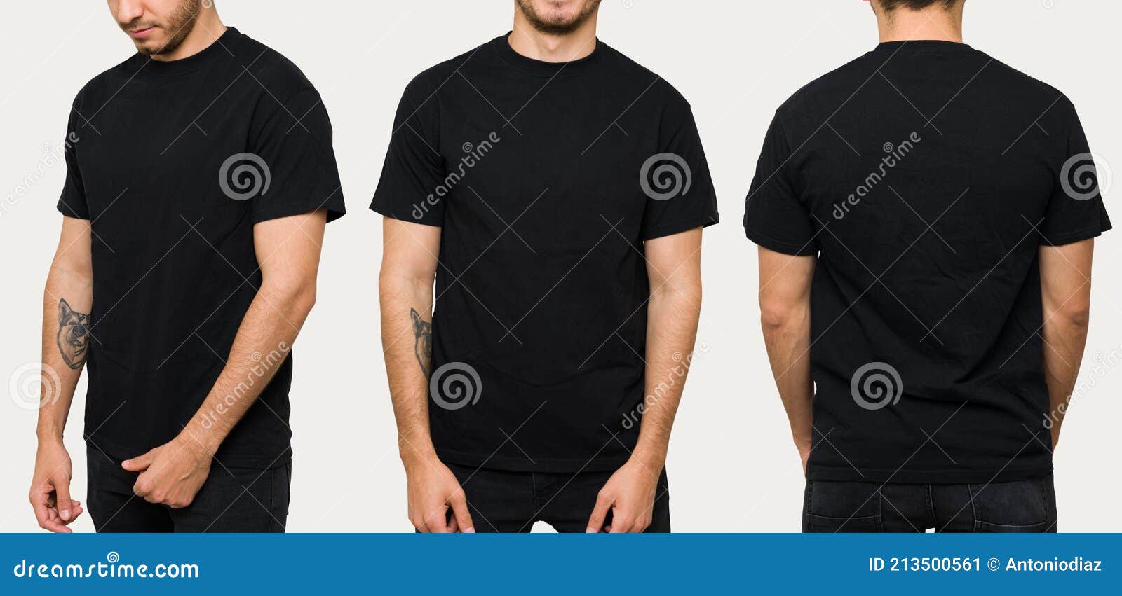 Good-looking Man in a T-shirt for Design Print Stock Image - Image of ...