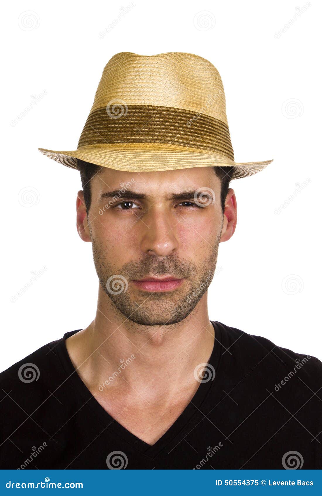 Good Looking Young Man is Wearing Hat Stock Image Image of europe