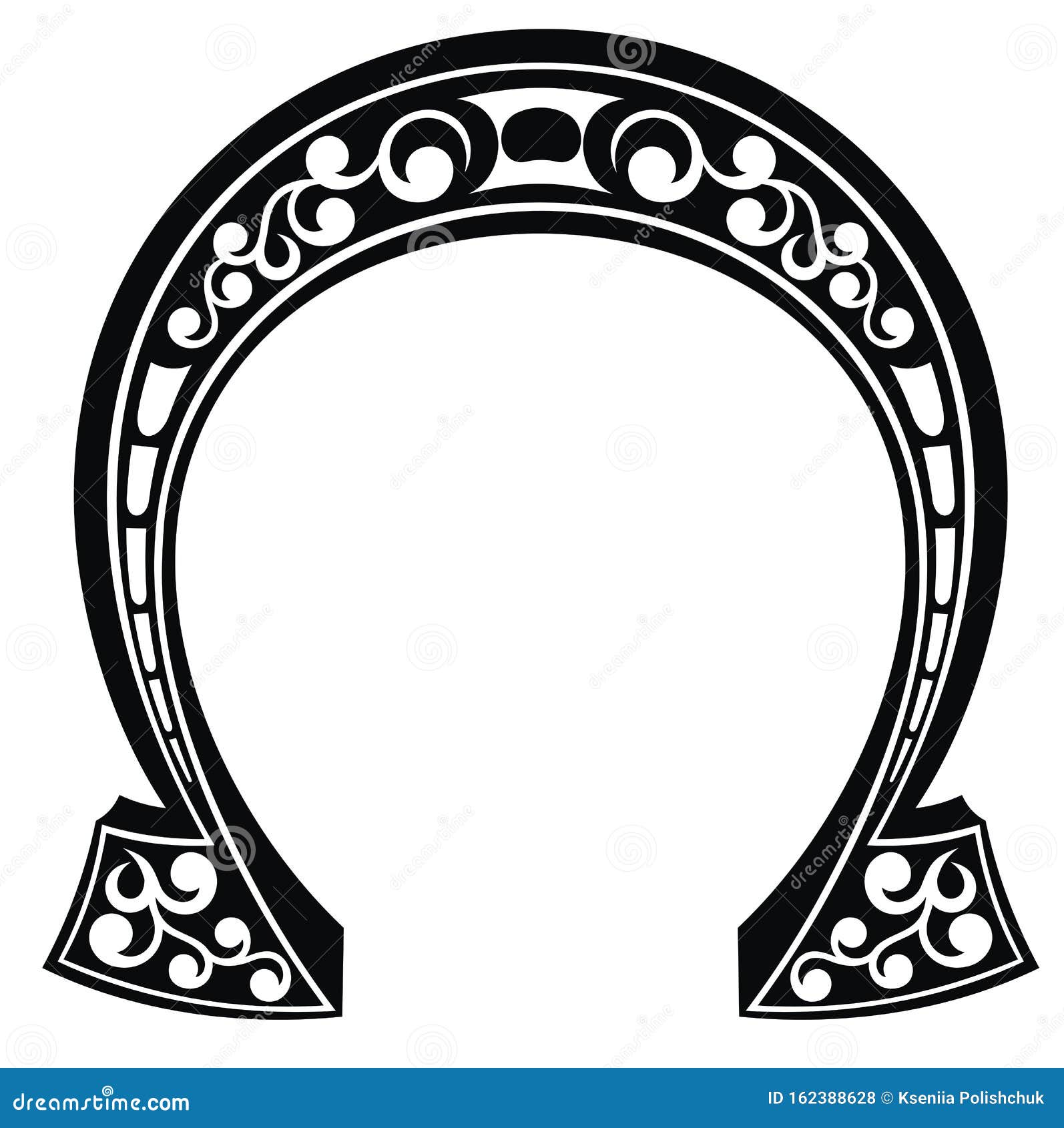 Good Luck Lucky Horseshoe Vector Symbol Stock Vector Illustration of