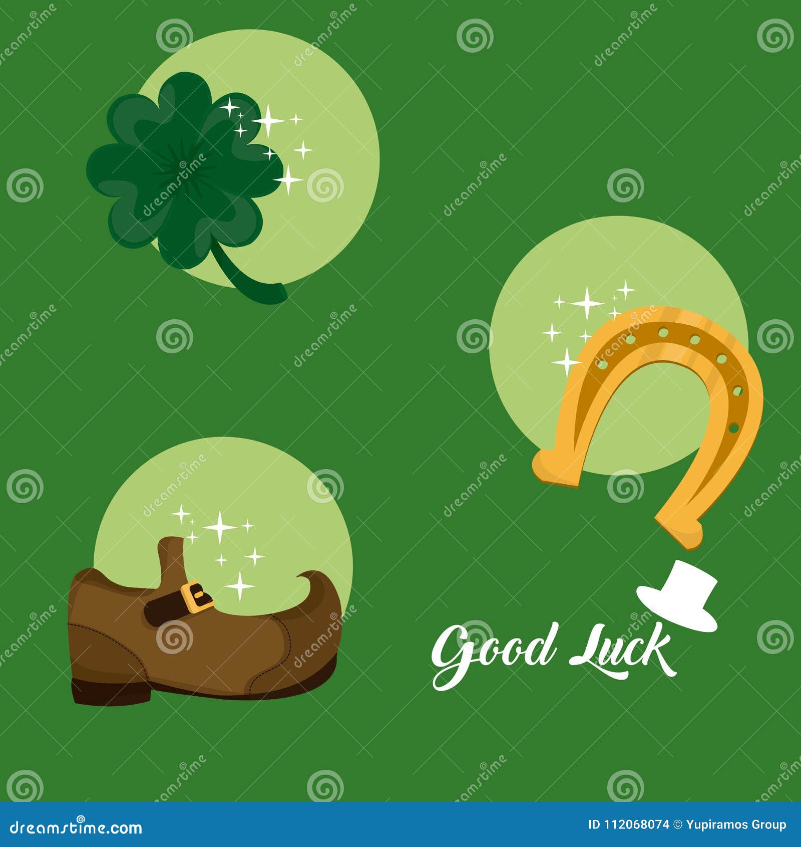 Good Luck And Saint Patricks Day Symbols Stock Vector ...