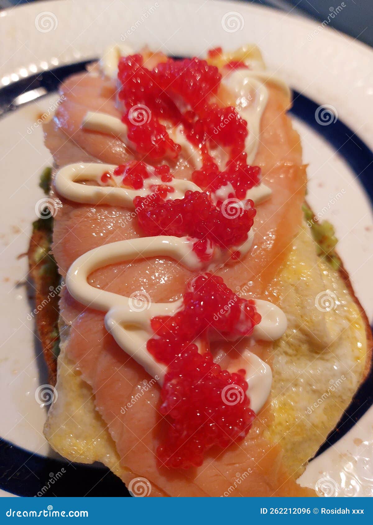 Good Morning Breakfast with Salmon Toast Stock Photo Image of morning