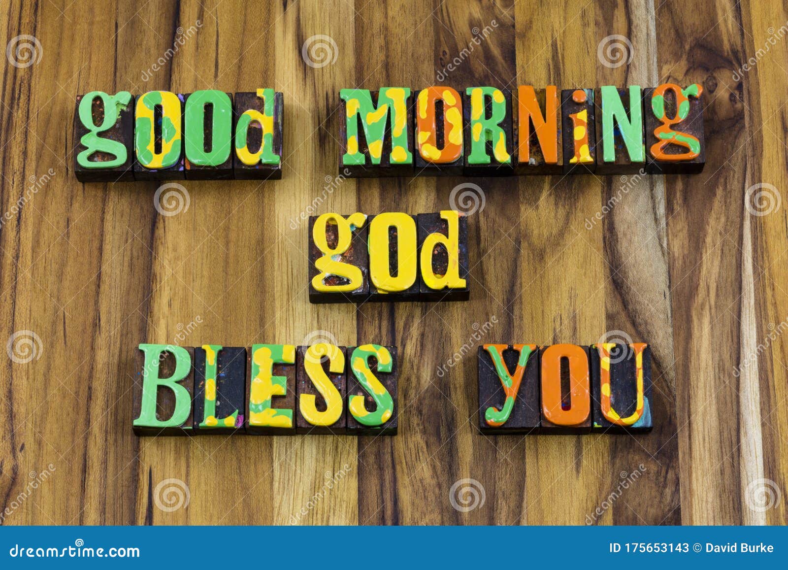 Good morning god bless you stock image. Image of typography ...