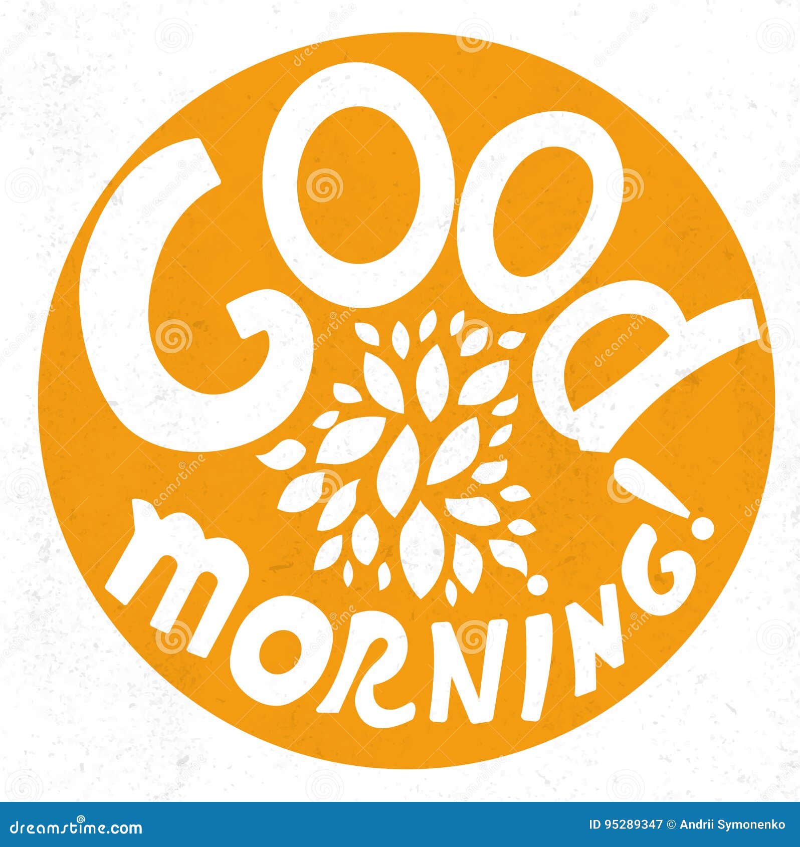 Good Morning Lettering. Vector Illustration Stock Vector - Illustration ...