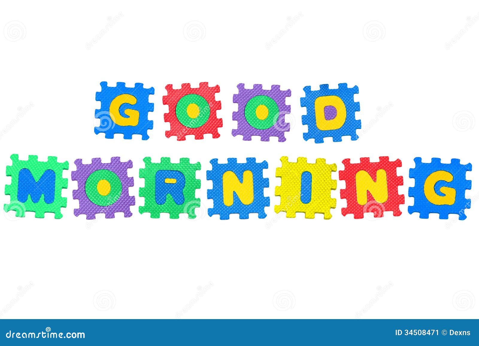 Good Morning stock illustration. Illustration of letter - 34508471