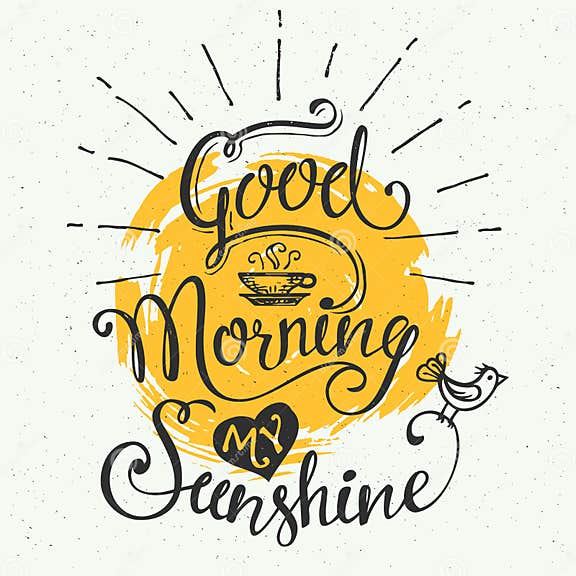 Good morning my sunshine stock vector. Illustration of breakfast - 60024509