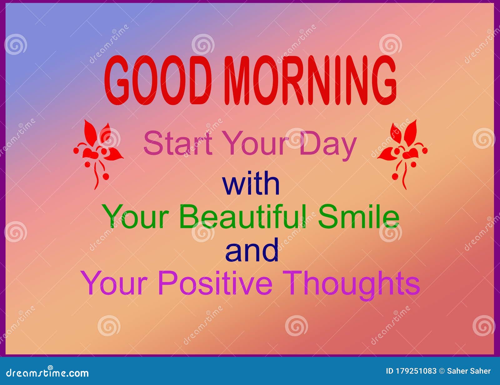 Good morning images with positive words