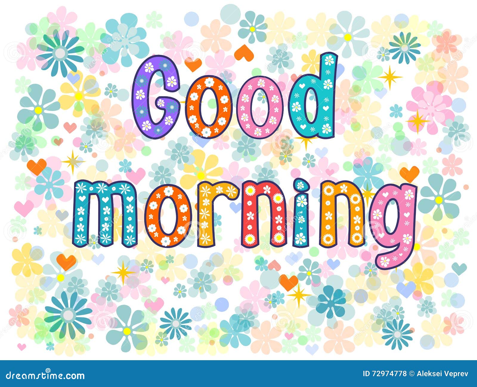 Good morning. Stock vector stock vector. Illustration of letter ...