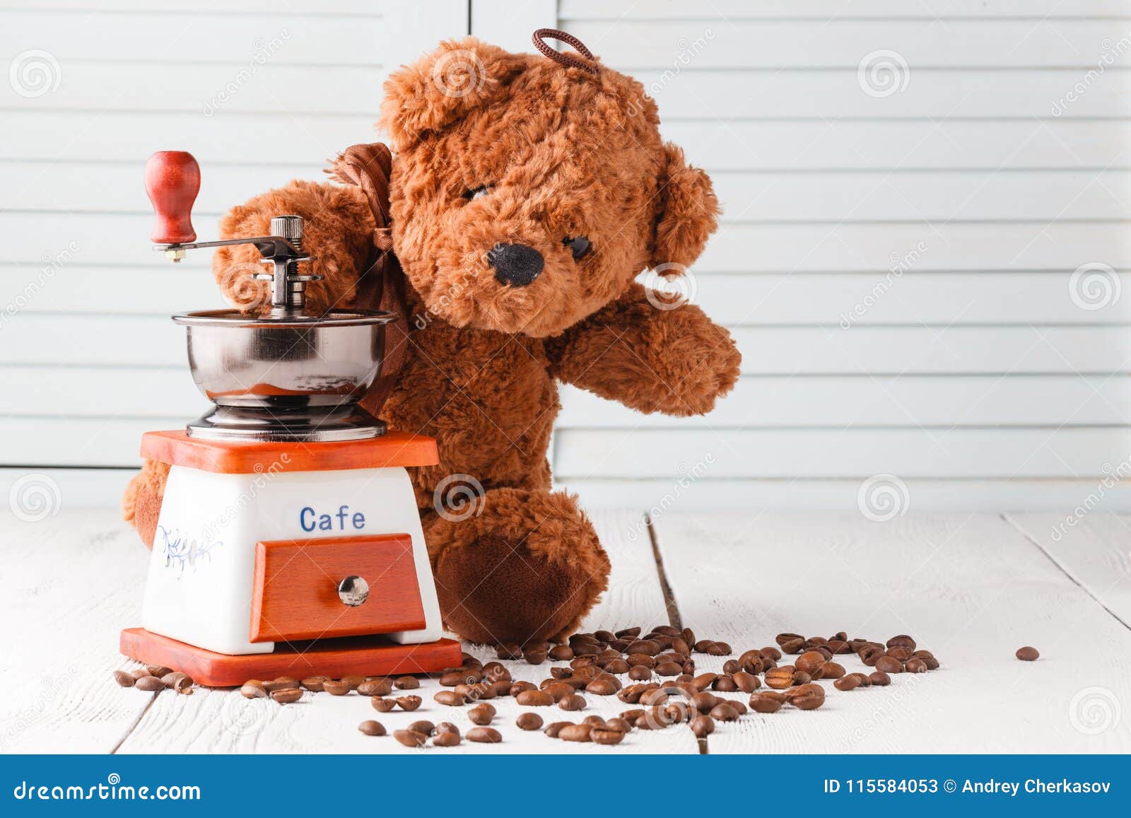 Good Morning with Teddy Bear Stock Image - Image of happy, romance ...