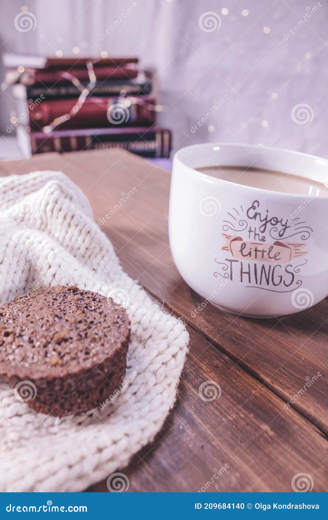 Good morning time stock photo. Image of cupcake, love - 209684140