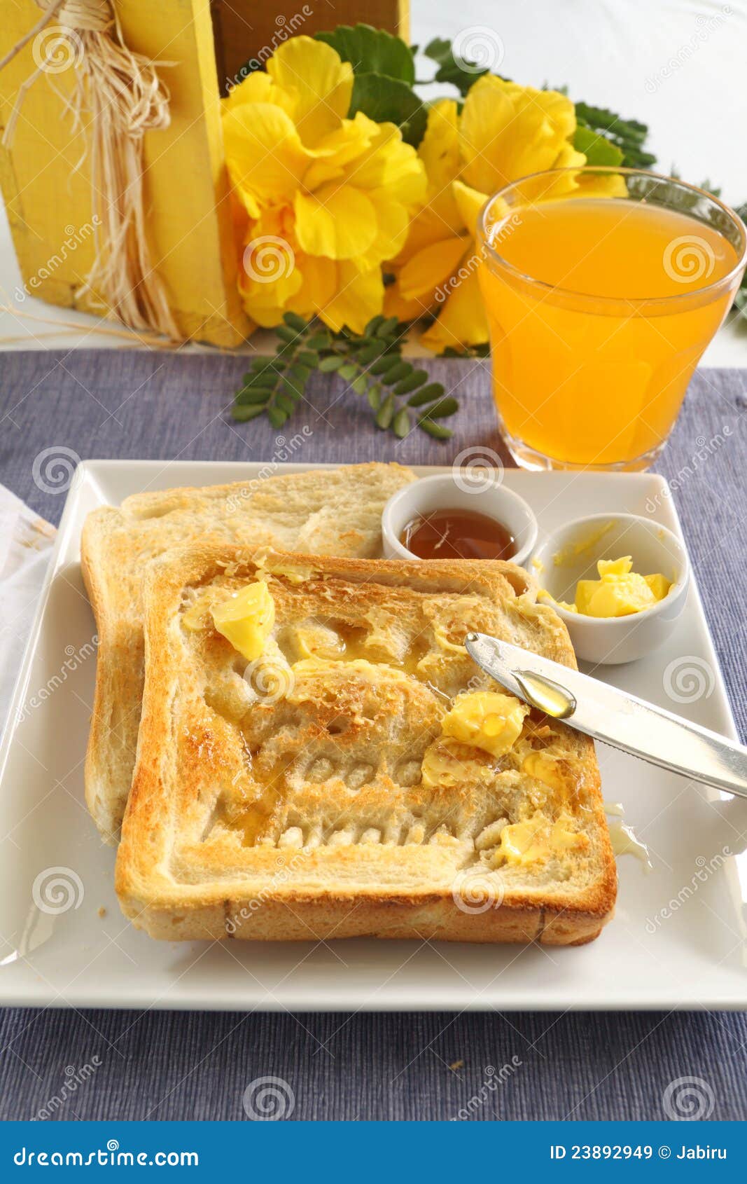 Good Morning Toast stock image. Image of food, juice 23892949