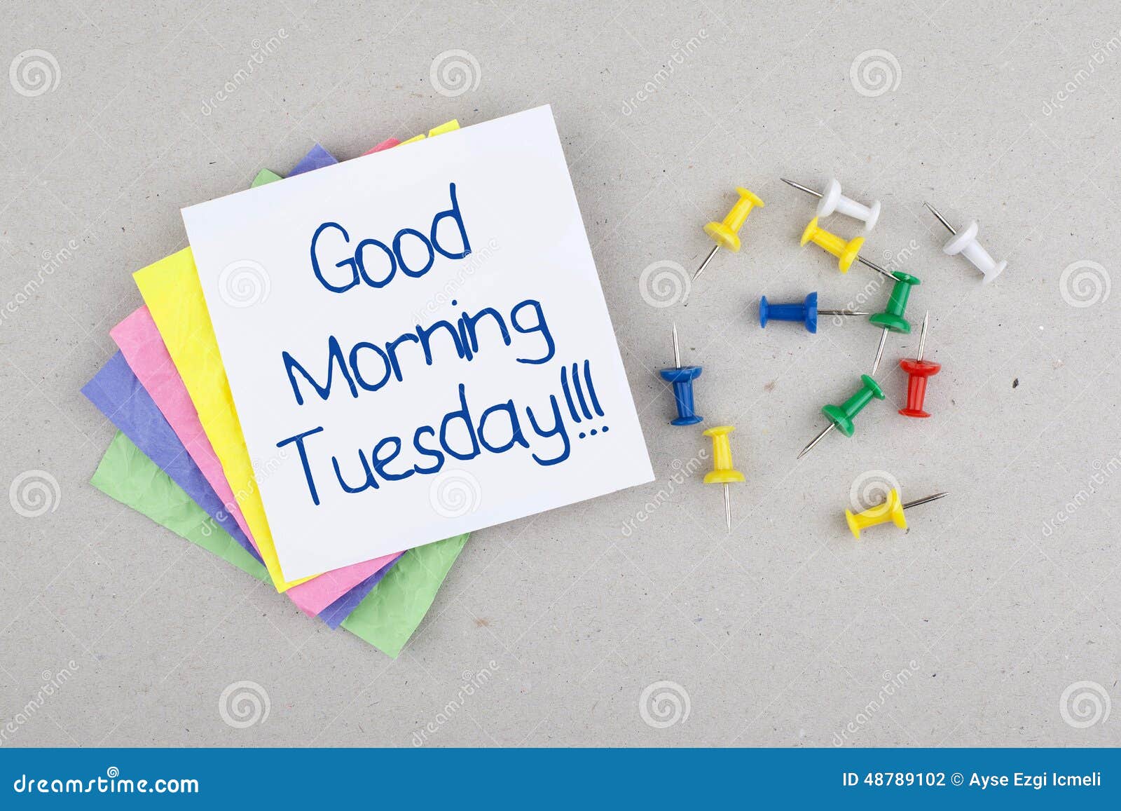 Good Morning Tuesday Note stock photo. Image of days - 48789102