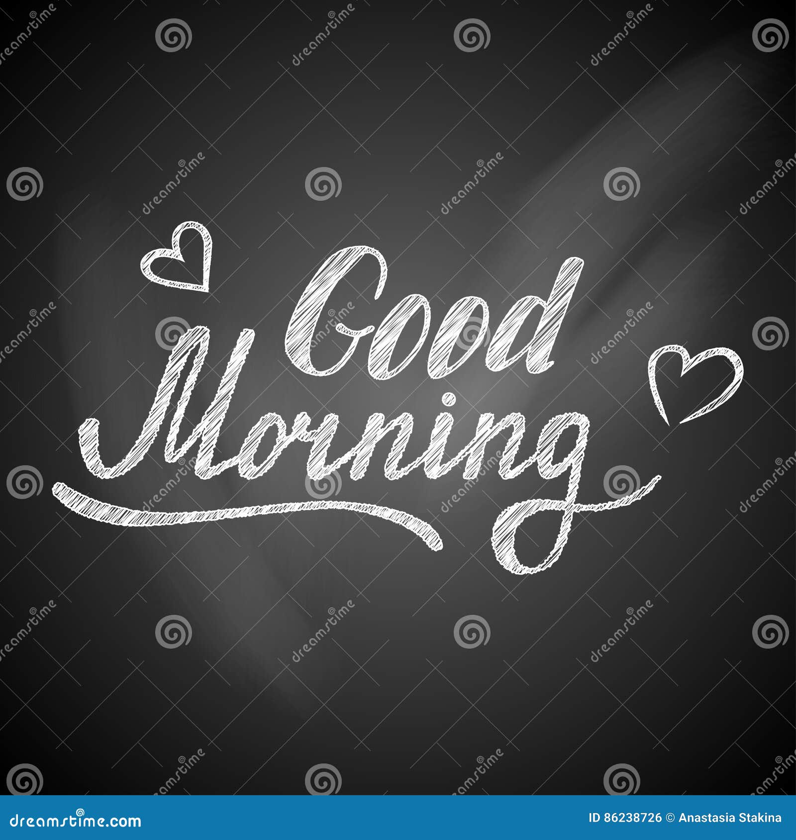 Good Morning Vector Lettering Card Stock Vector - Illustration of drawn ...