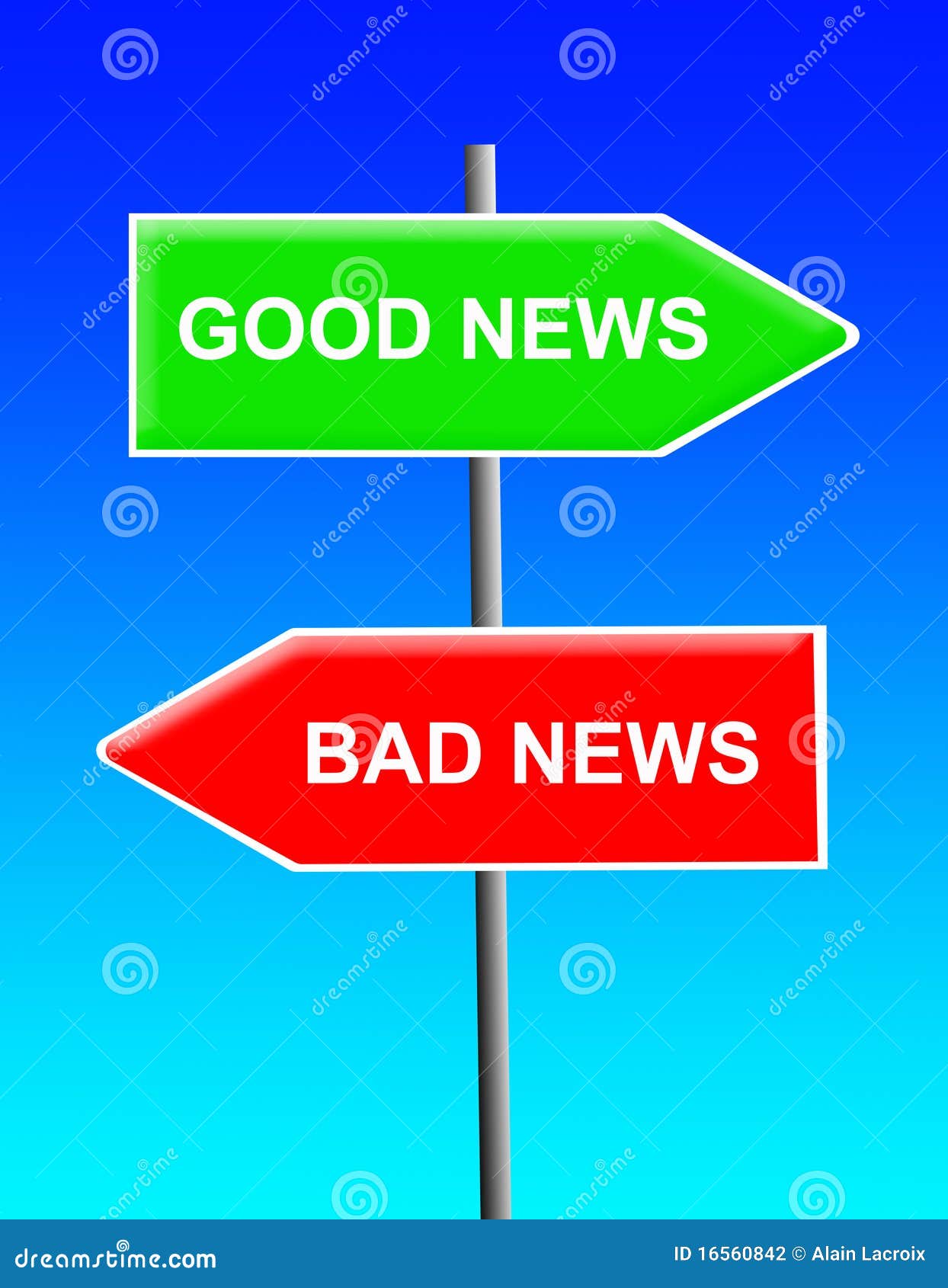 Good News, Bad News Stock Photography - Image: 16560842