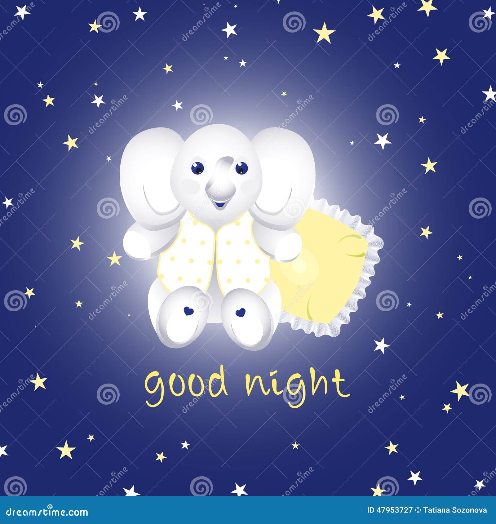 Good Night Stock Illustration Image 47953727